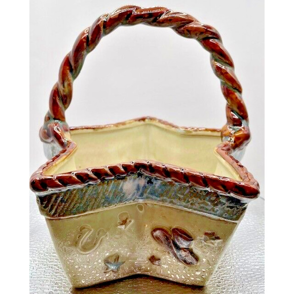 Canyon Ranch Collection Lone Star Hand Painted Ceramic Baskets Set of 2 - Picture 11 of 16